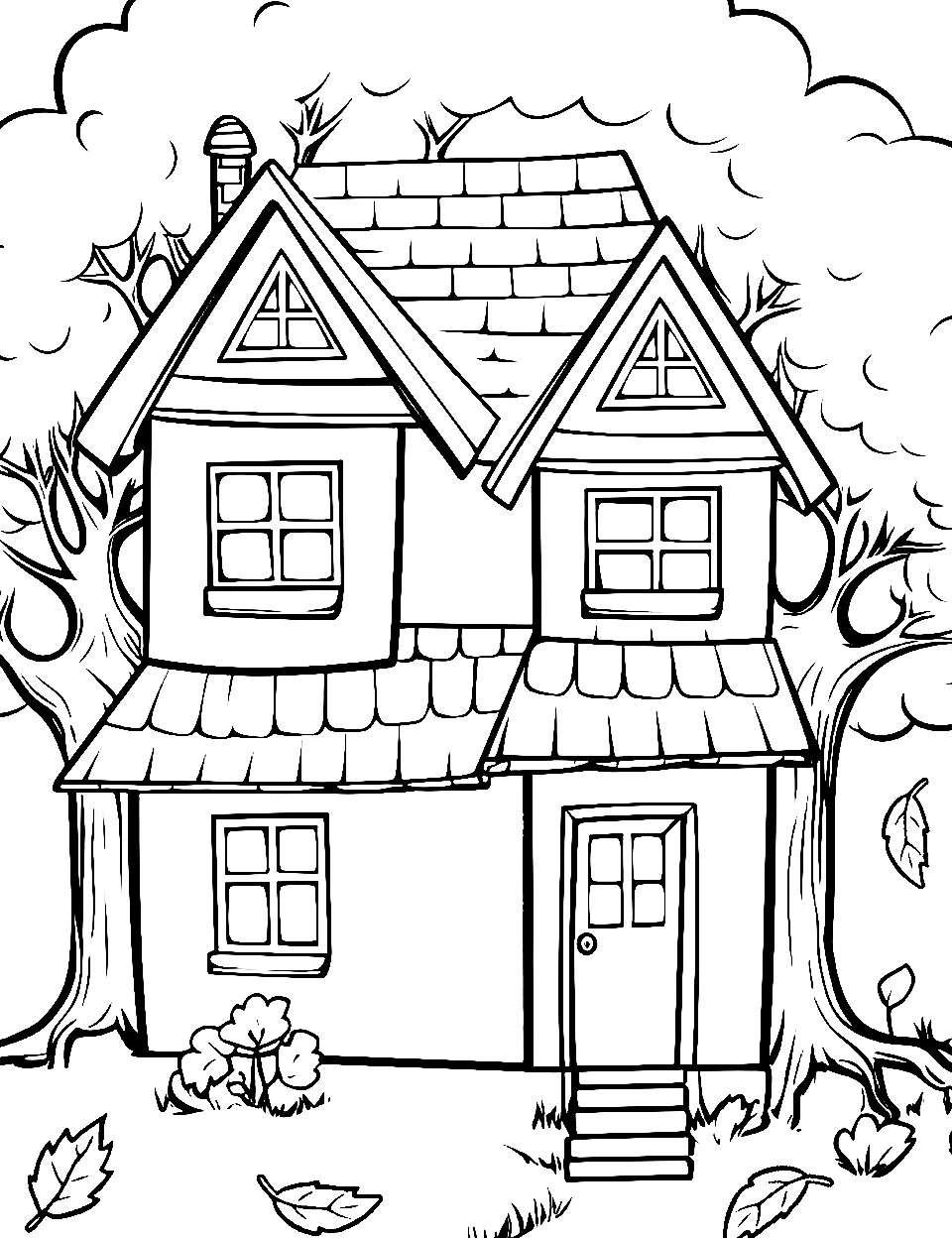 110 House Coloring Pages FREE Printable 40