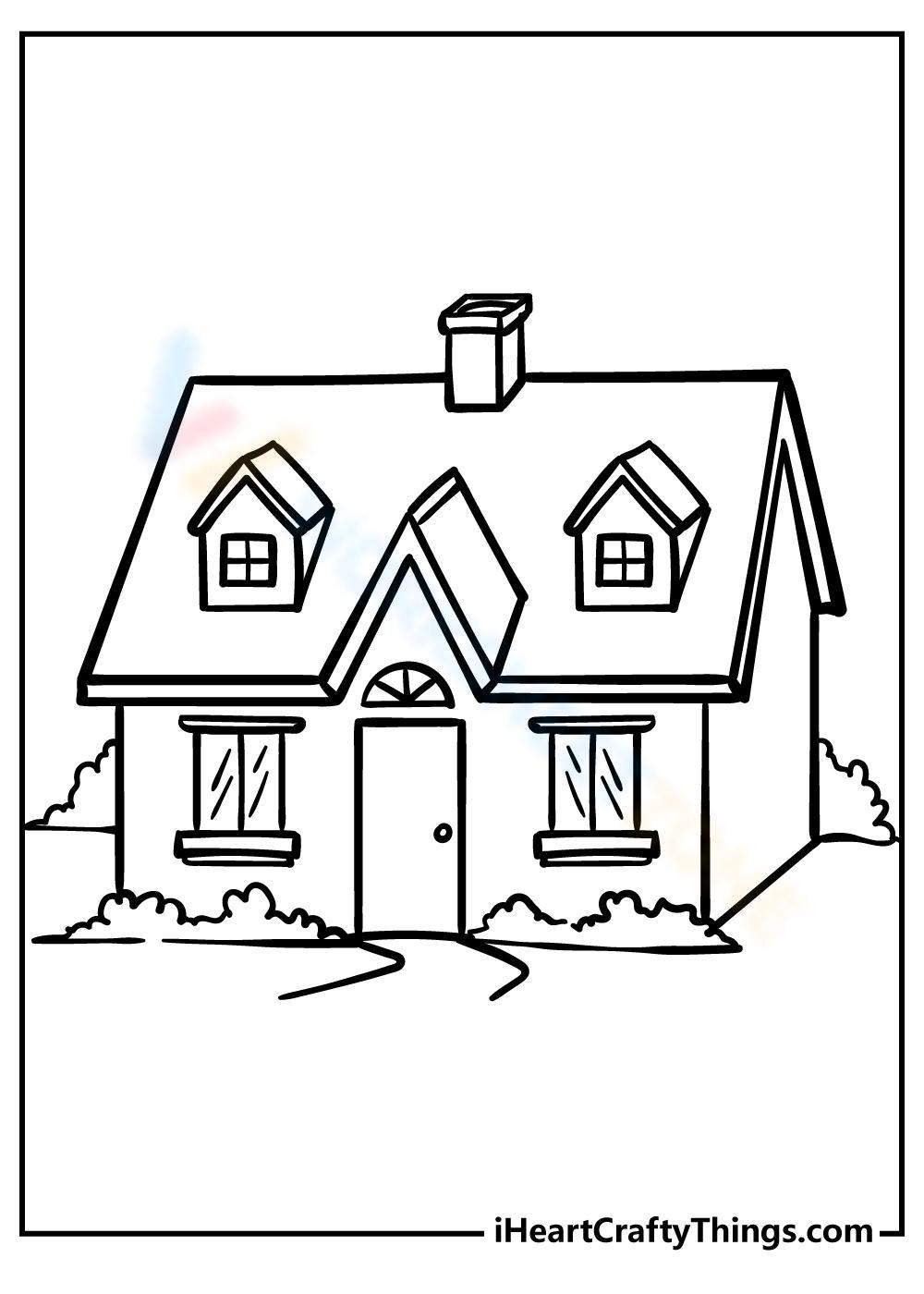 110 House Coloring Pages FREE Printable 60