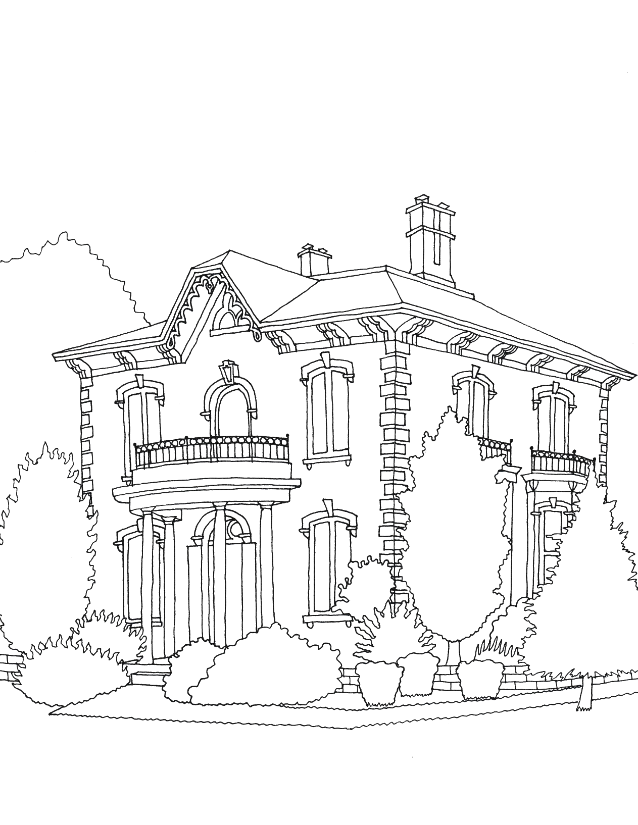 110 House Coloring Pages FREE Printable 77