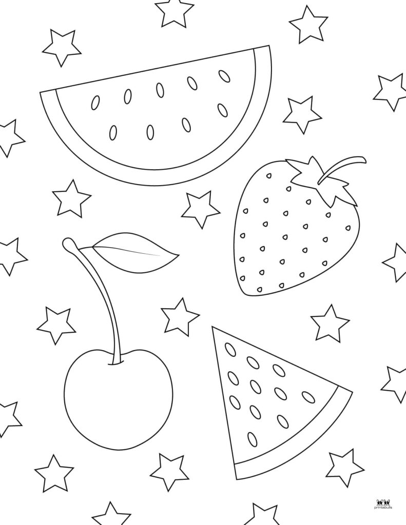 110 Summer Fruits Coloring Pages Free Printable 21