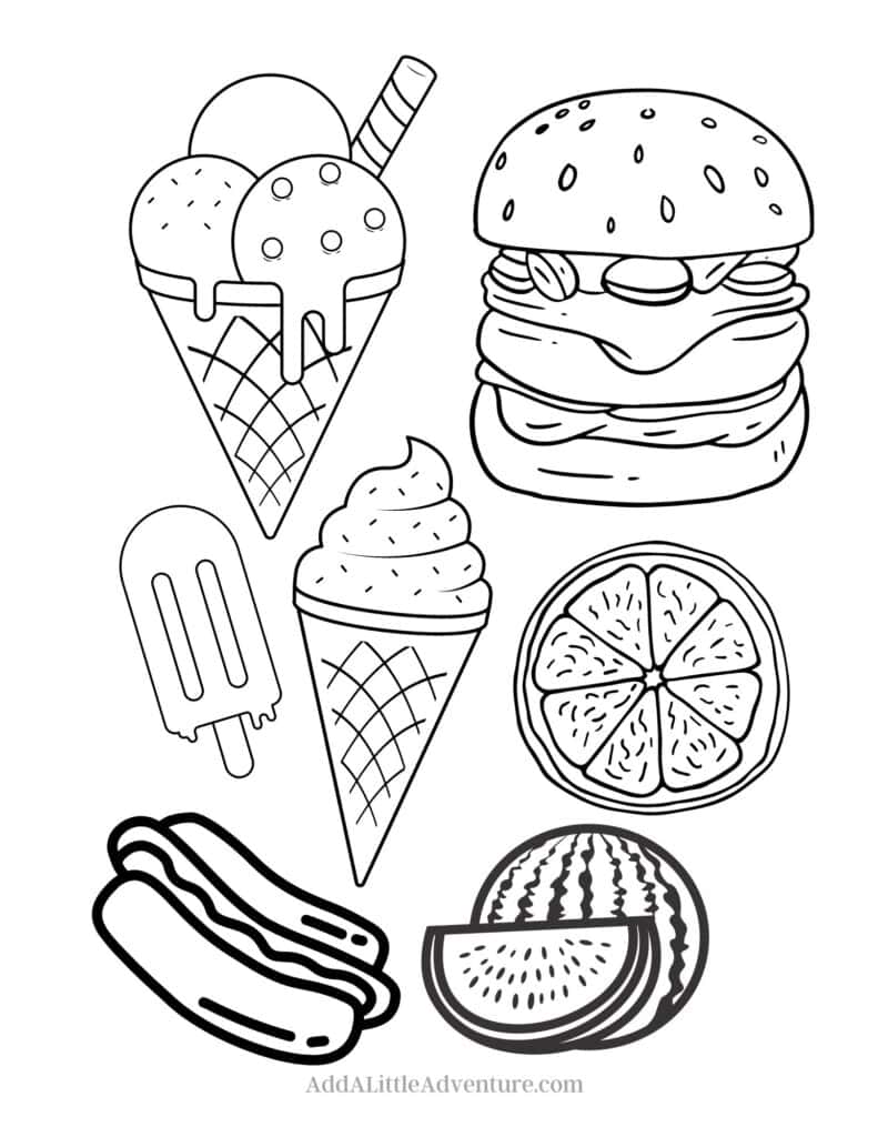 110 Summer Fruits Coloring Pages Free Printable 37