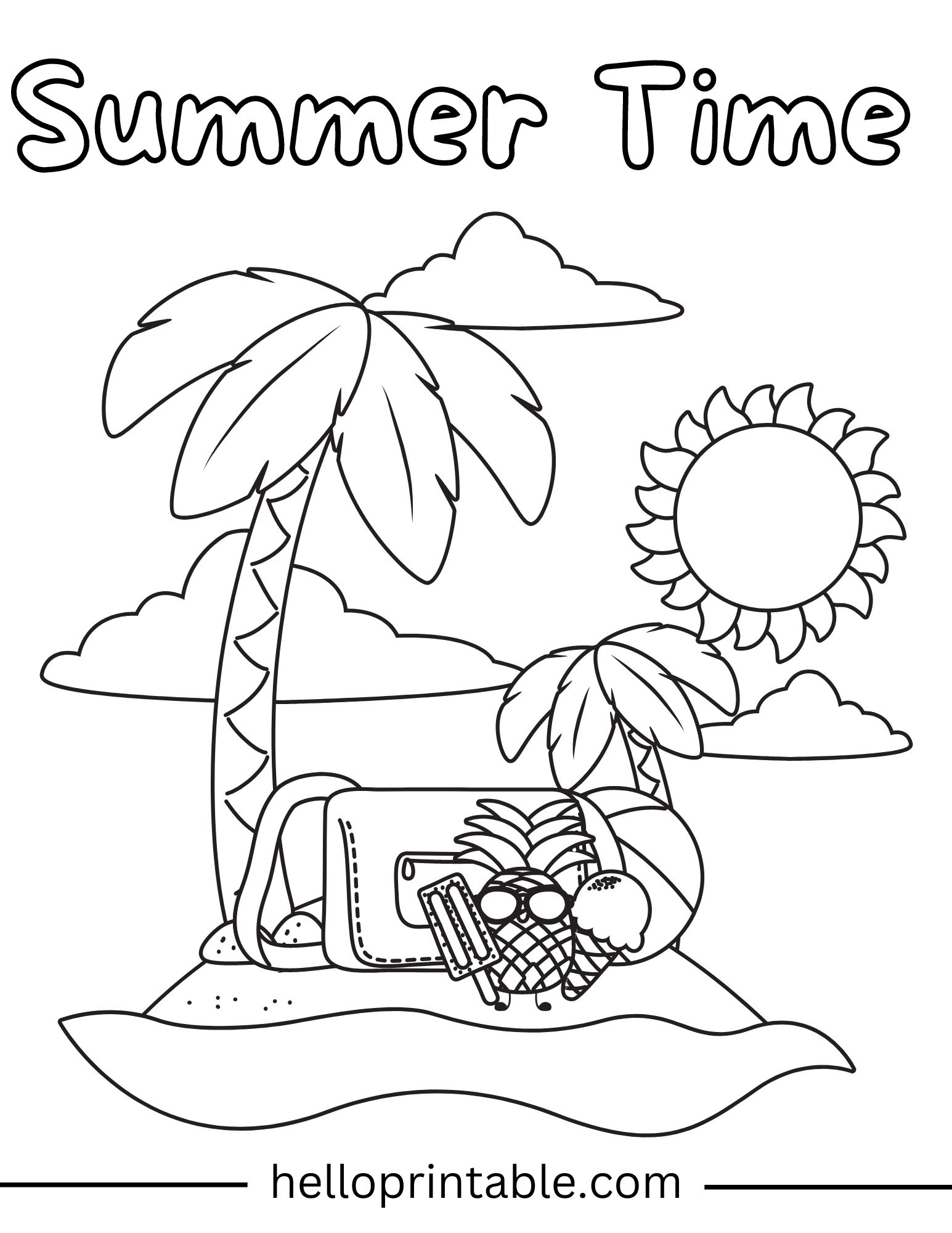 110 Summer Fruits Coloring Pages Free Printable 66