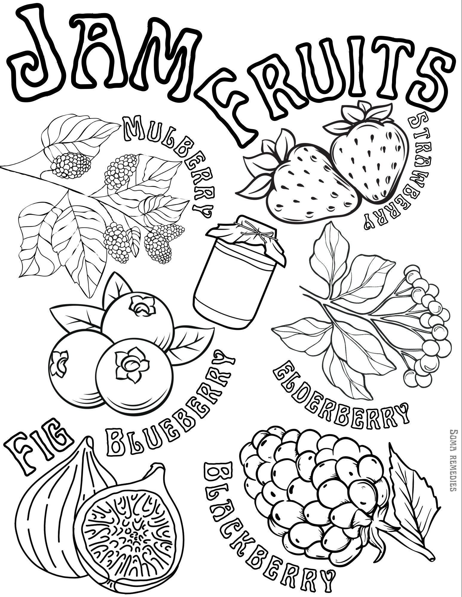 110 Summer Fruits Coloring Pages Free Printable 68