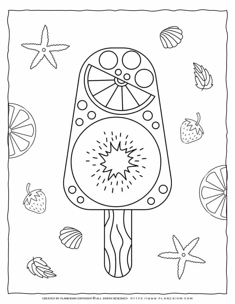 110 Summer Fruits Coloring Pages Free Printable 71