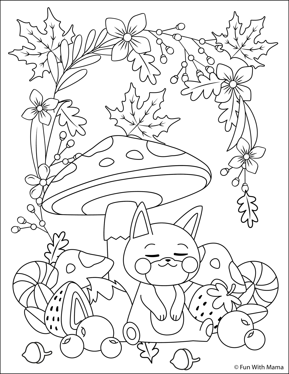 110 Summer Fruits Coloring Pages Free Printable 72