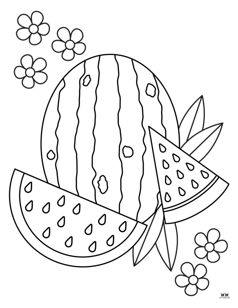 110 Summer Fruits Coloring Pages Free Printable 73