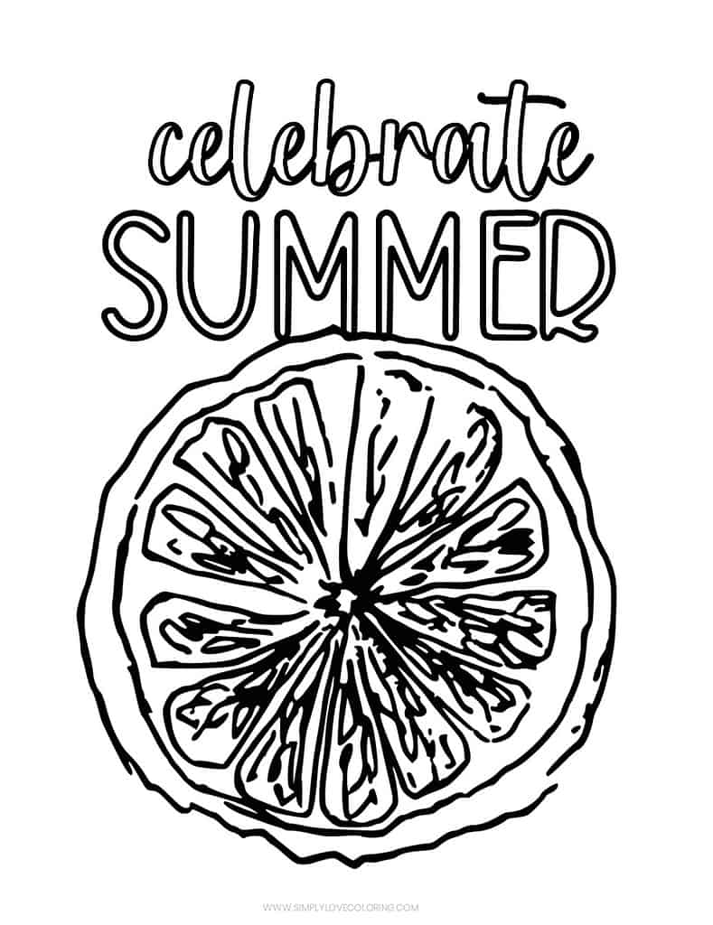 110 Summer Fruits Coloring Pages Free Printable 77