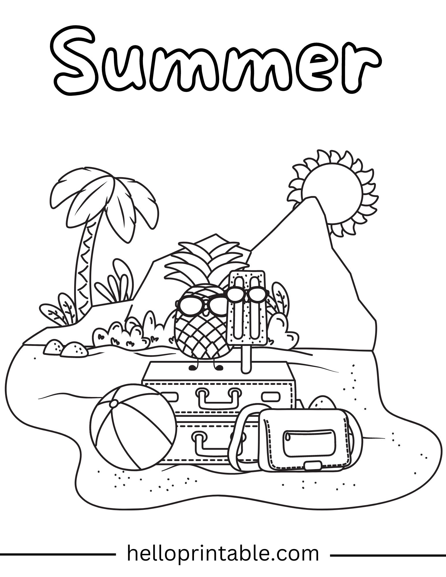 110 Summer Fruits Coloring Pages Free Printable 94