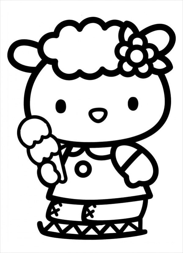 117 Sanrio Coloring Pages Printable 40