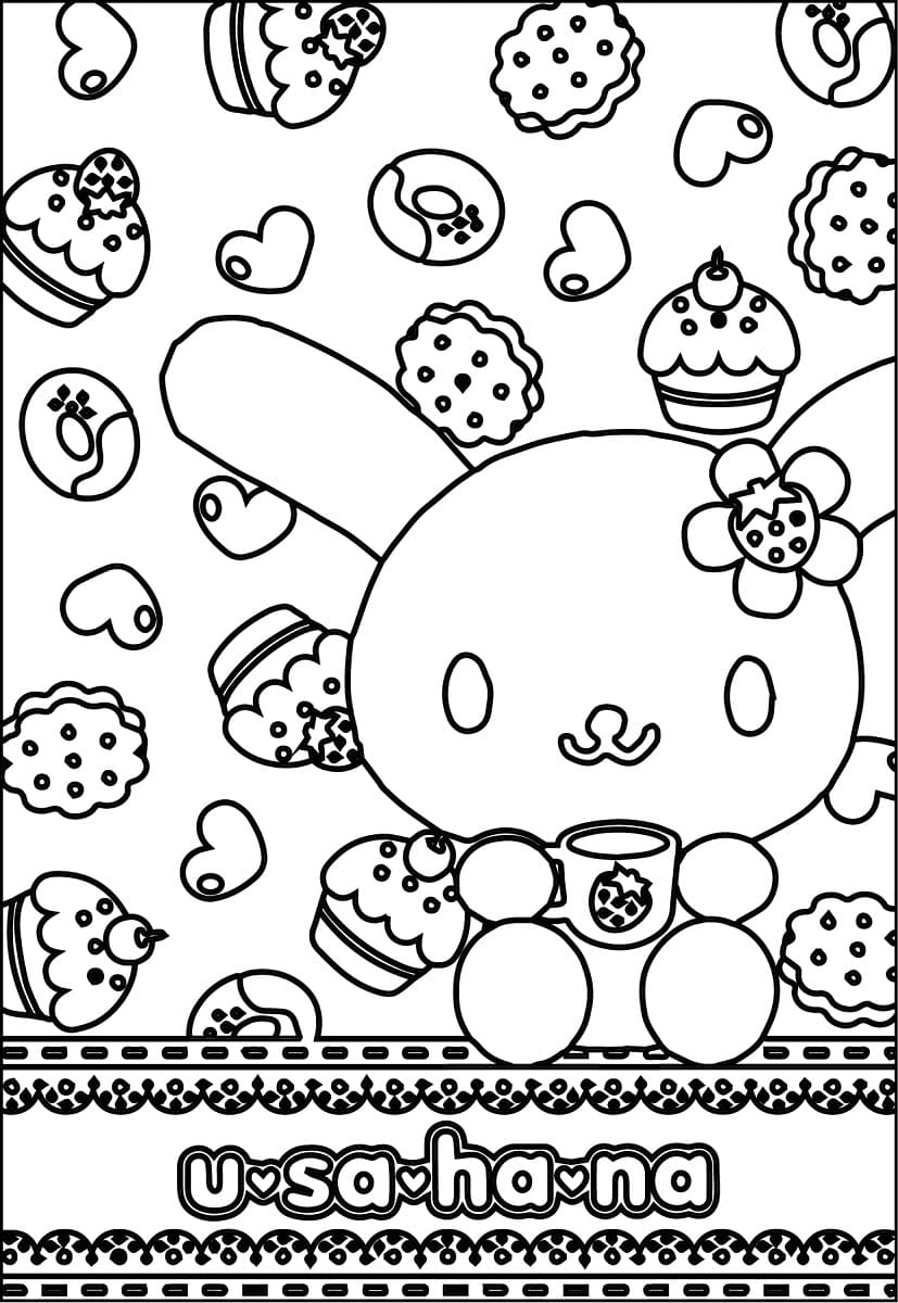 117 Sanrio Coloring Pages Printable 87