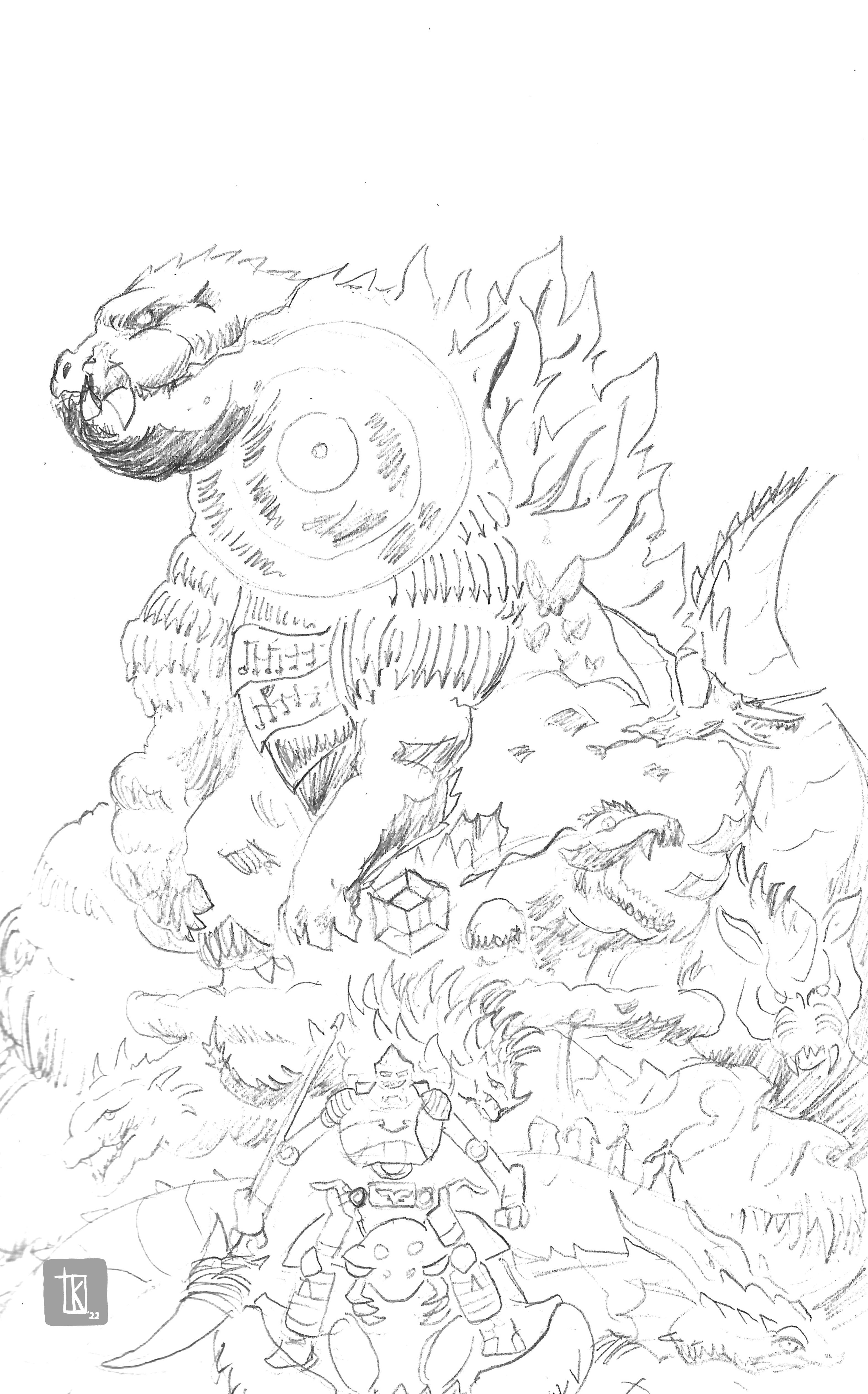 119+ Godzilla Singular Point Coloring Pages Printable 116