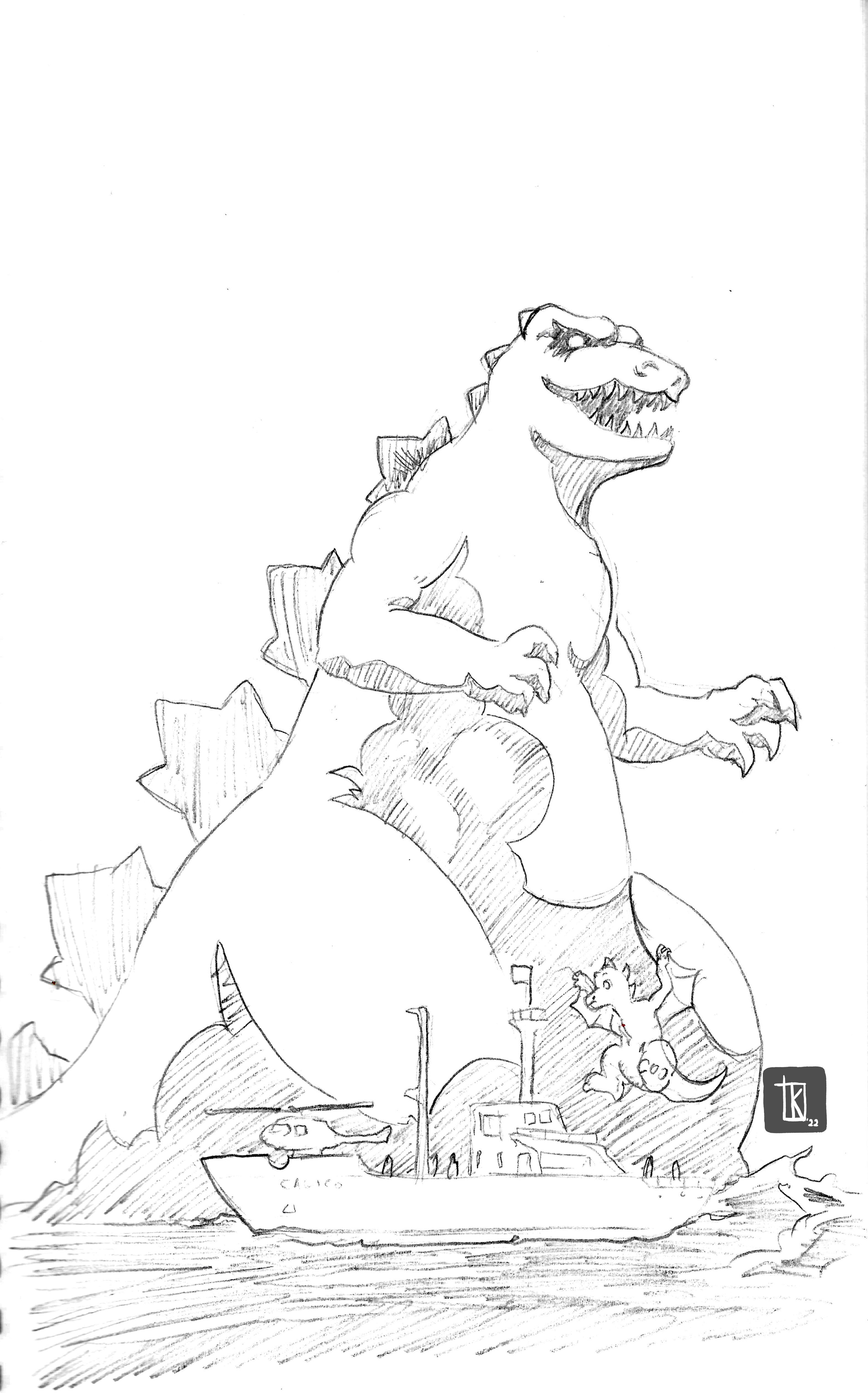 119+ Godzilla Singular Point Coloring Pages Printable 117