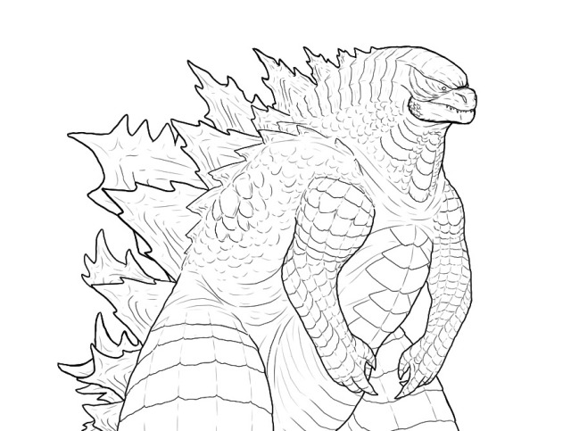 119+ Godzilla Singular Point Coloring Pages Printable 21