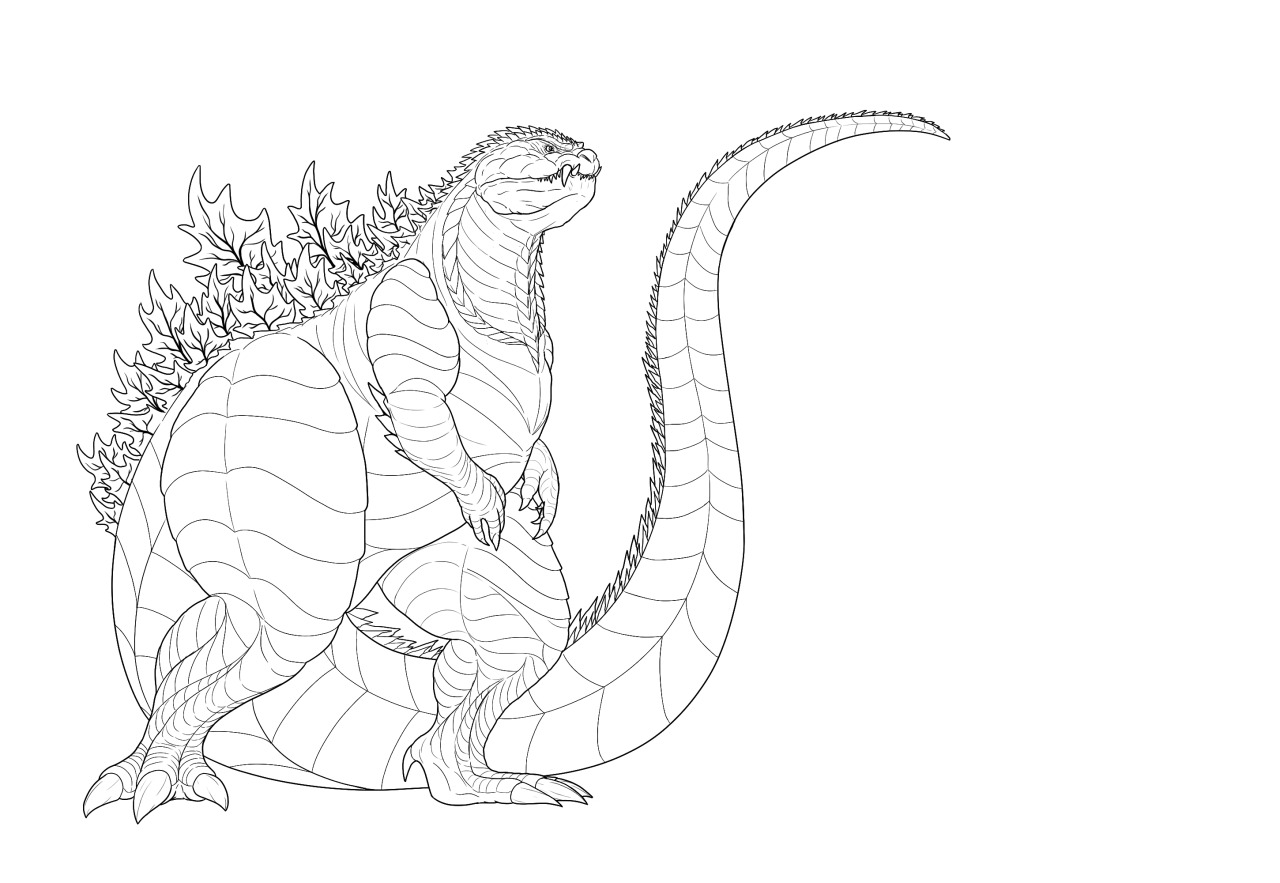 119+ Godzilla Singular Point Coloring Pages Printable 74