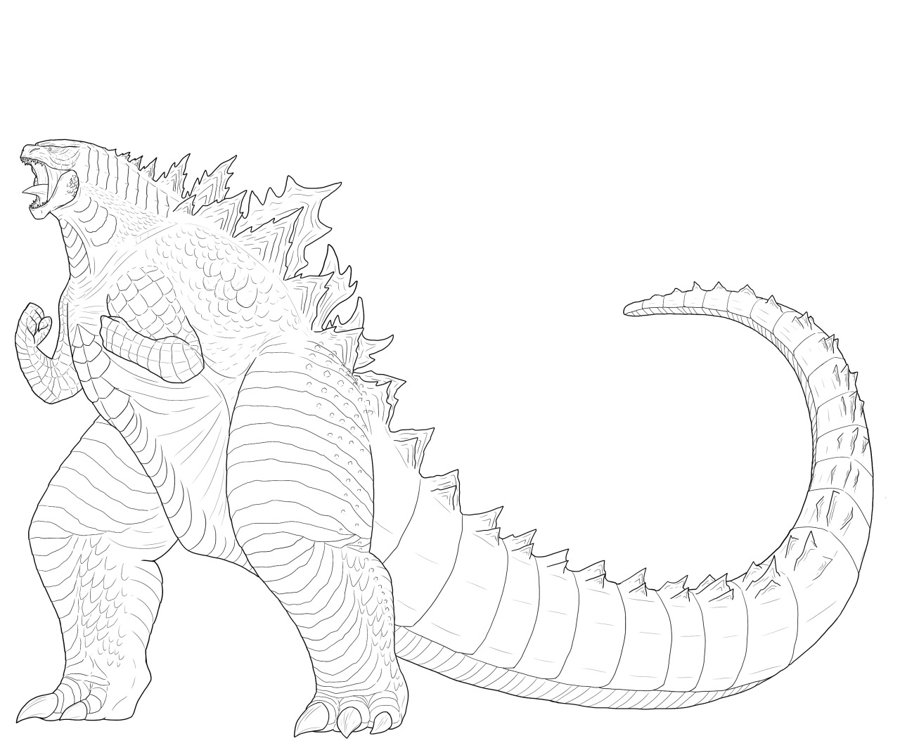 119+ Godzilla Singular Point Coloring Pages Printable 79