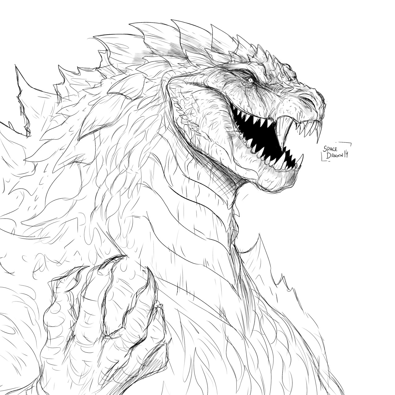 119+ Godzilla Singular Point Coloring Pages Printable 85