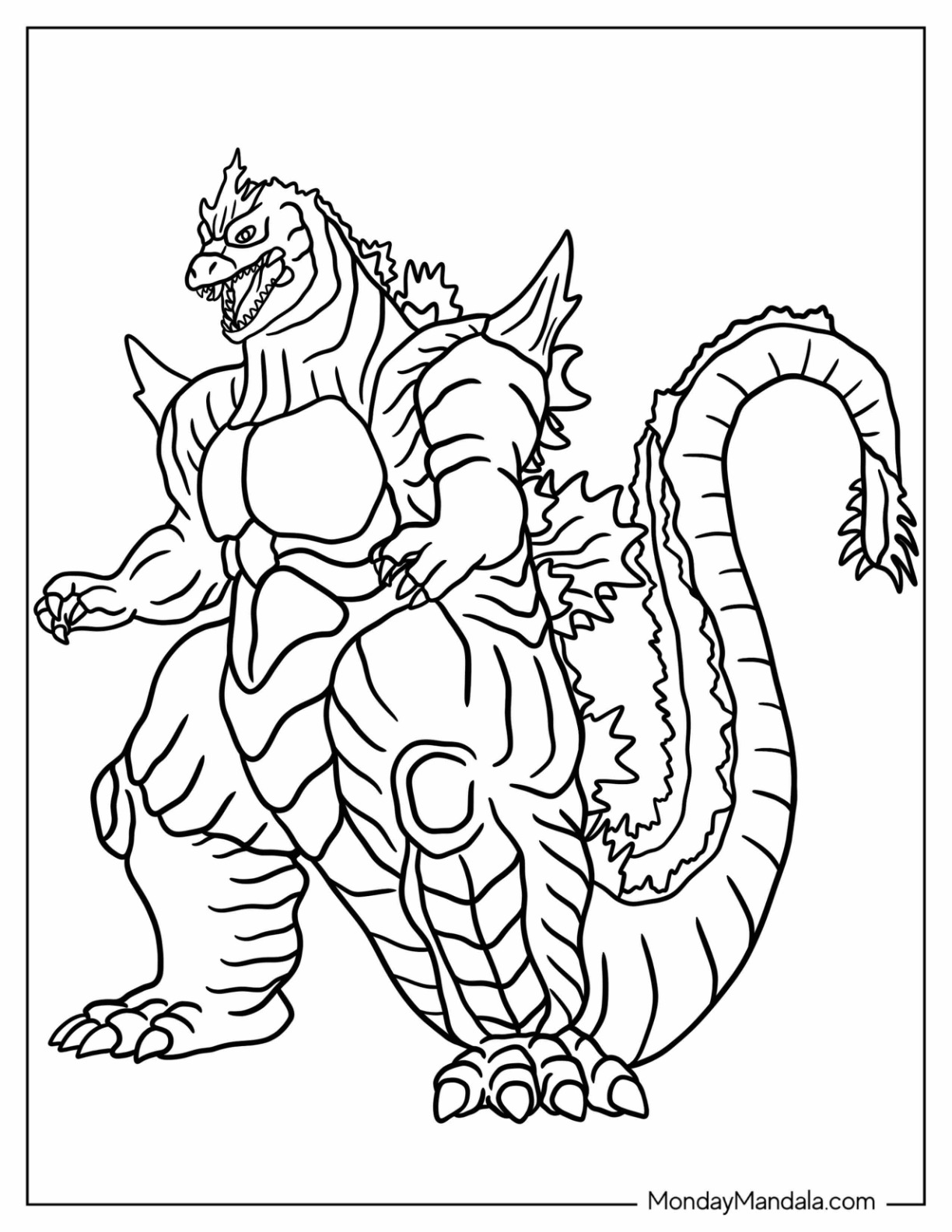 119+ Godzilla Singular Point Coloring Pages Printable 90