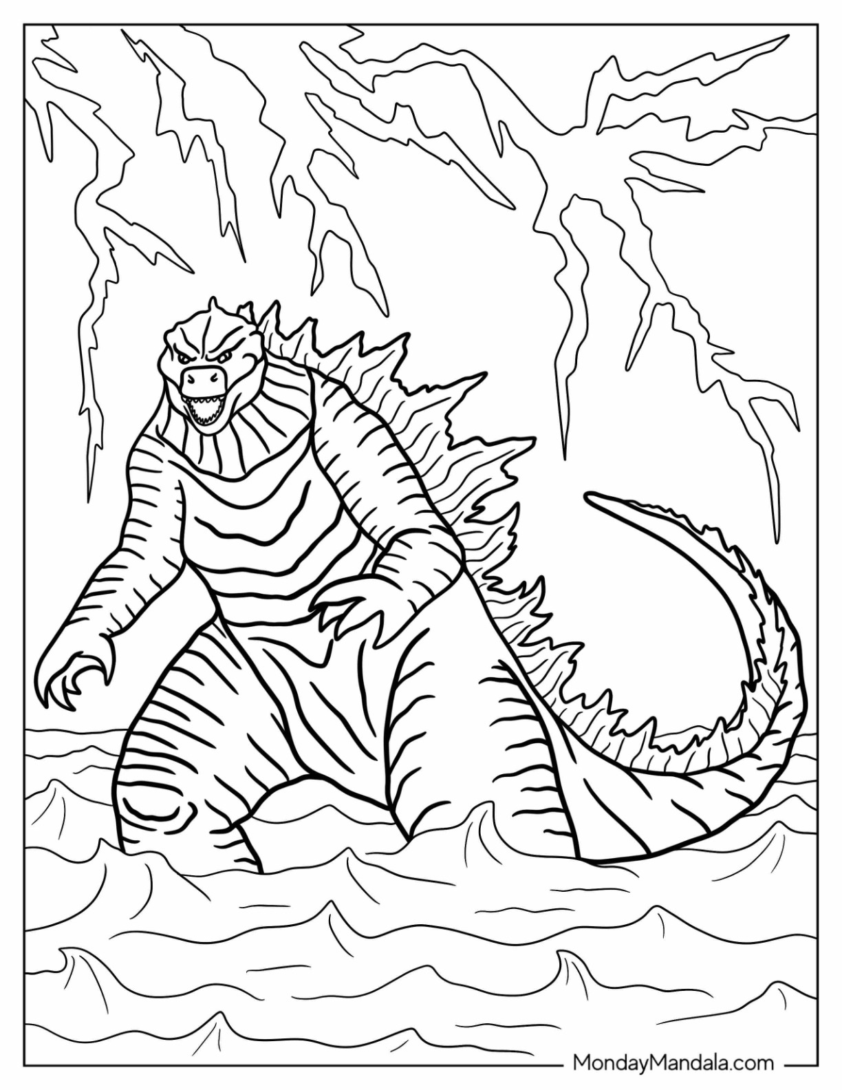 119+ Godzilla Singular Point Coloring Pages Printable 91