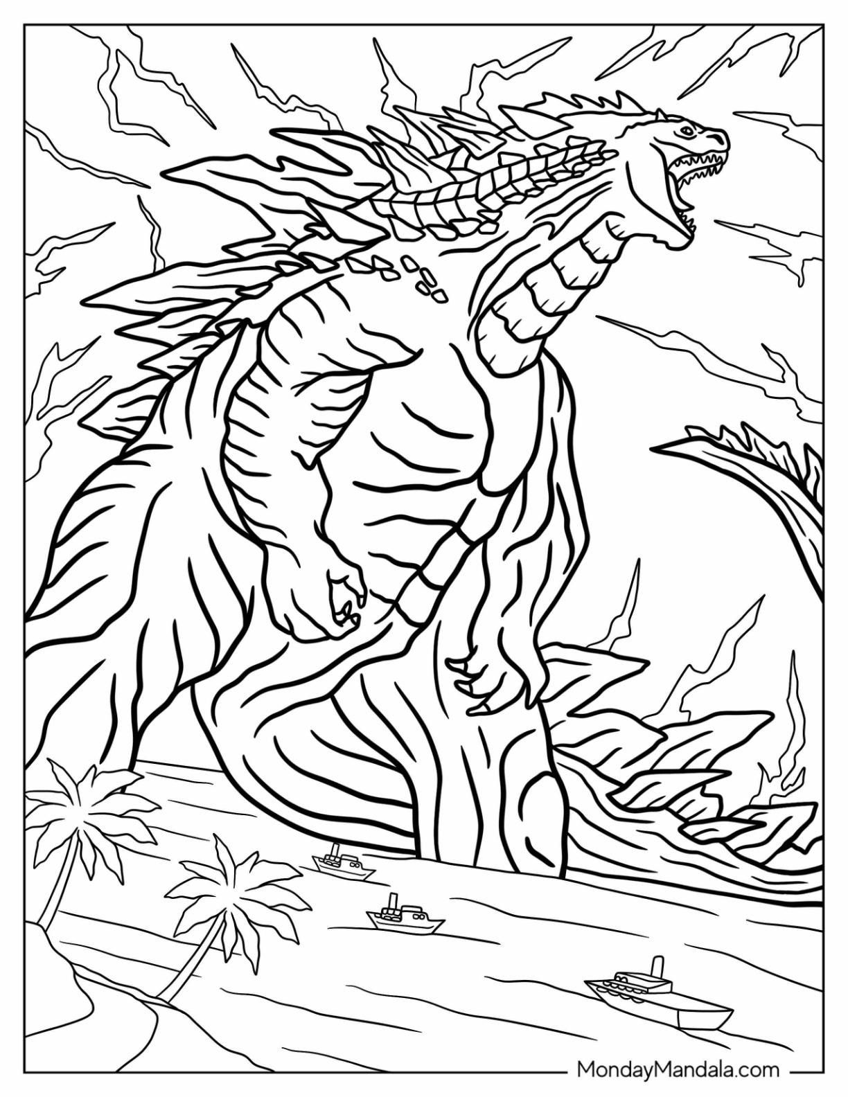 119+ Godzilla Singular Point Coloring Pages Printable 92