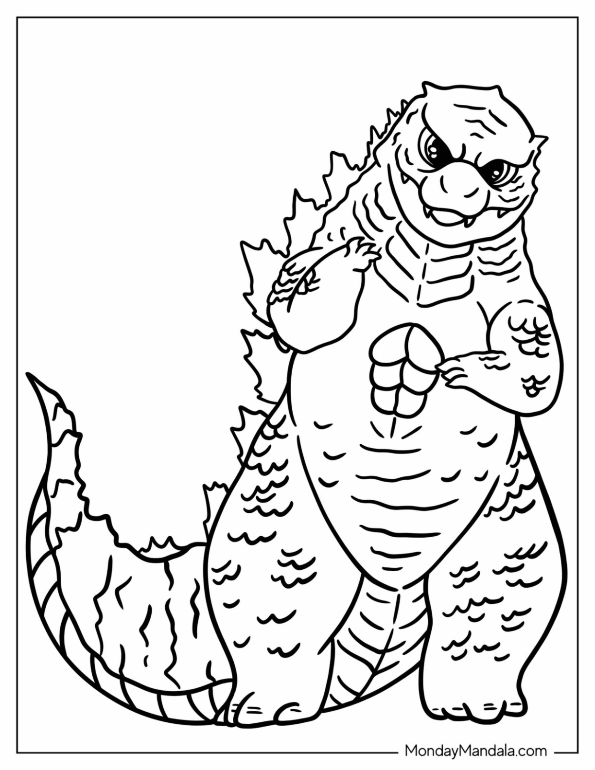 119+ Godzilla Singular Point Coloring Pages Printable 95