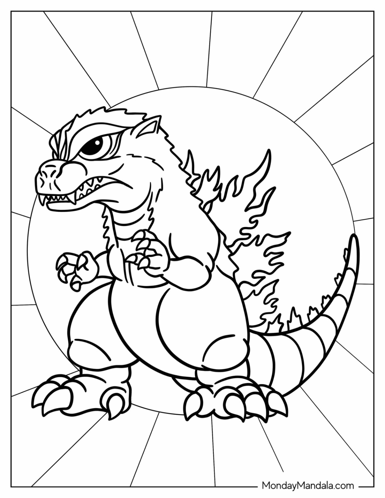 119+ Godzilla Singular Point Coloring Pages Printable 96