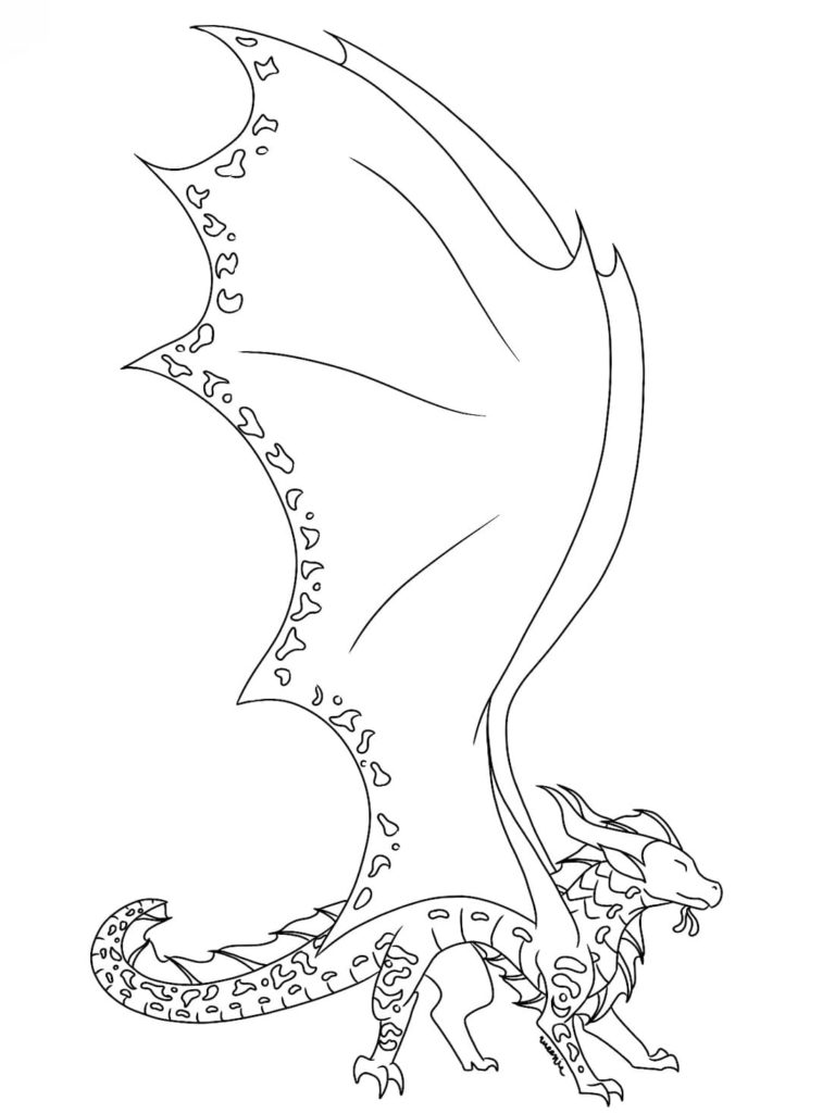 120+ Wings of Fire Coloring Pages 108