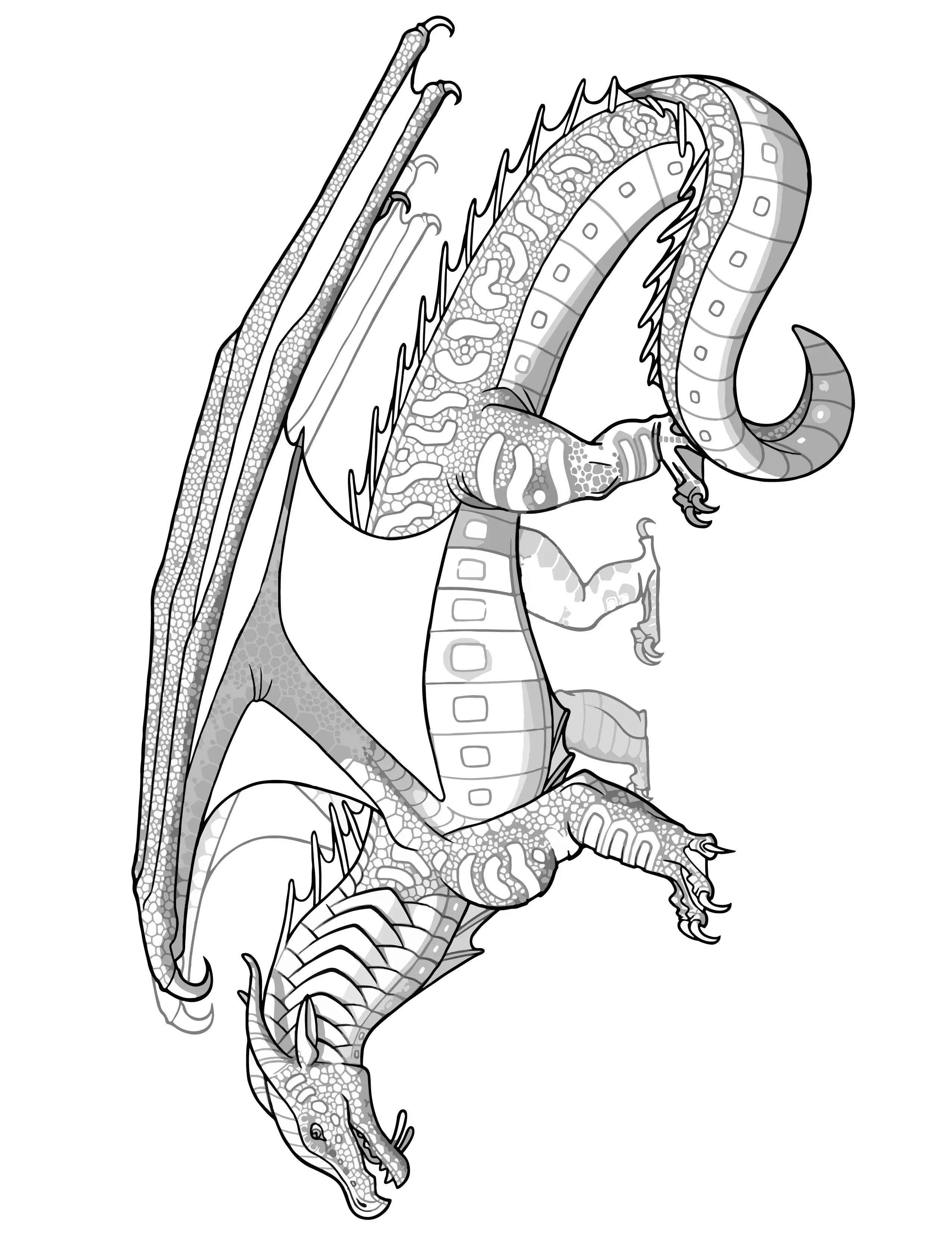 120+ Wings of Fire Coloring Pages 12