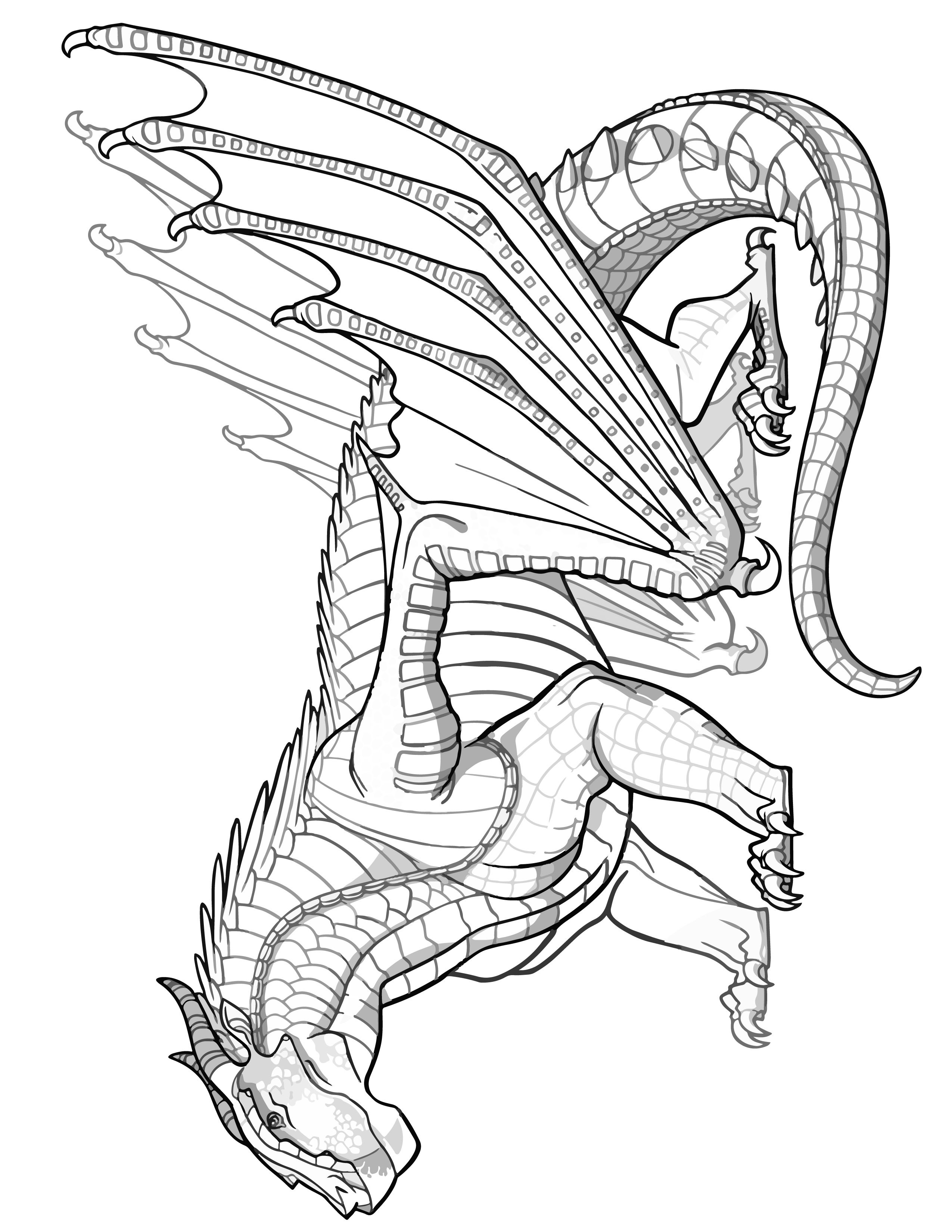 120+ Wings of Fire Coloring Pages 4