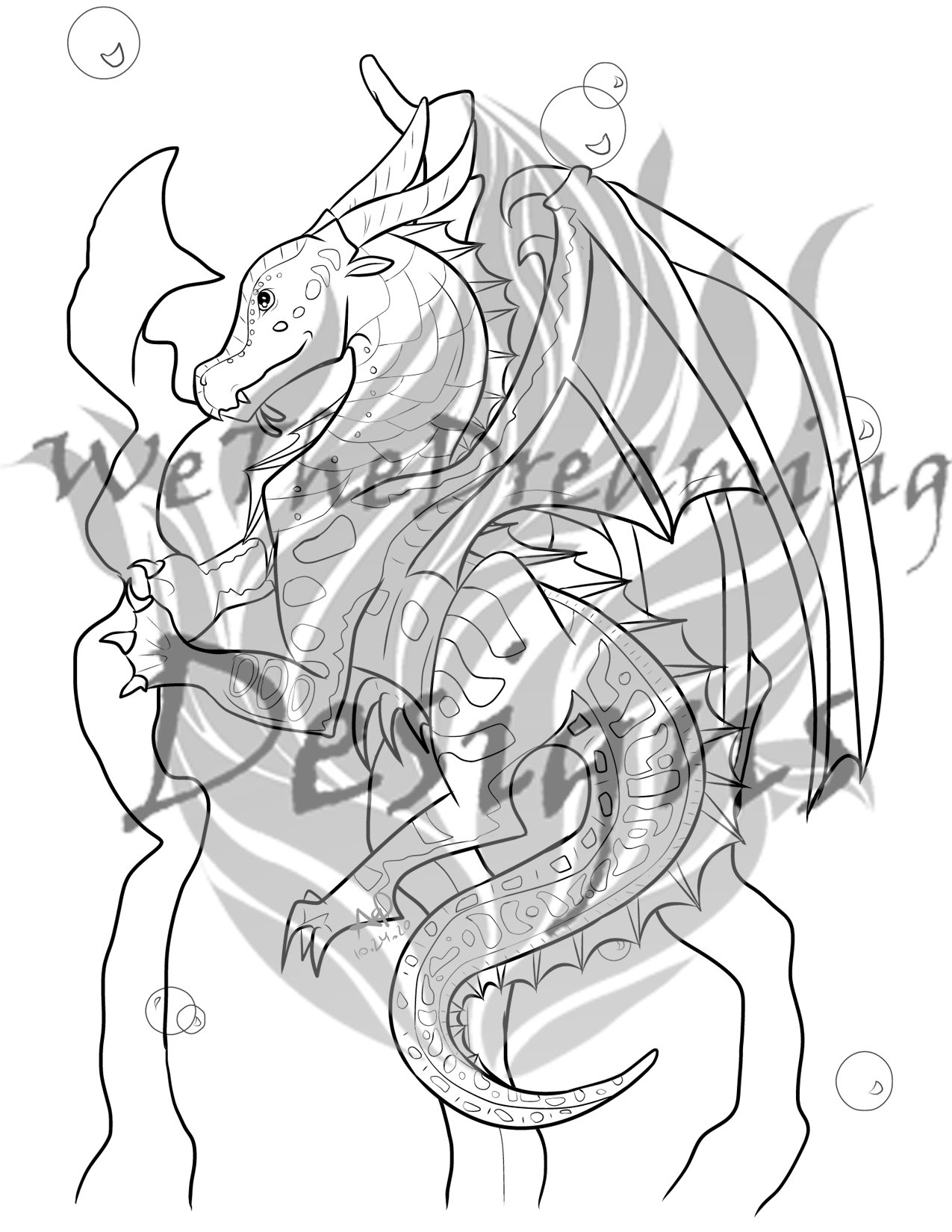 120+ Wings of Fire Coloring Pages 8