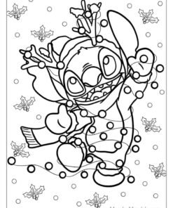 123+ Y2K Coloring Pages Stitch Printable 21