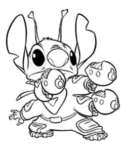 123+ Y2K Coloring Pages Stitch Printable 62