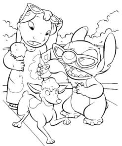 123+ Y2K Coloring Pages Stitch Printable 80