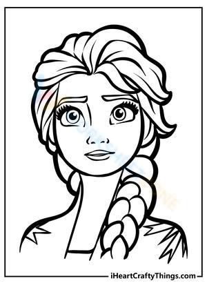 125 Elsa Frozen Coloring Pages: Frozen Magic in Every Page 102