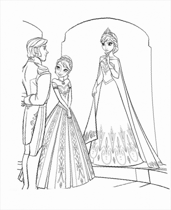 125 Elsa Frozen Coloring Pages: Frozen Magic in Every Page 108