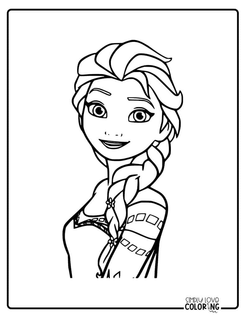 125 Elsa Frozen Coloring Pages: Frozen Magic in Every Page 110