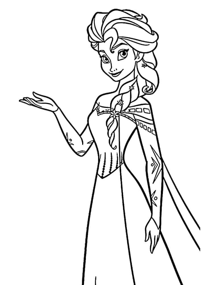 125 Elsa Frozen Coloring Pages: Frozen Magic in Every Page 119