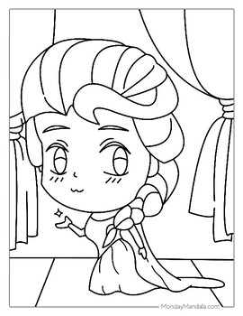 125 Elsa Frozen Coloring Pages: Frozen Magic in Every Page 124