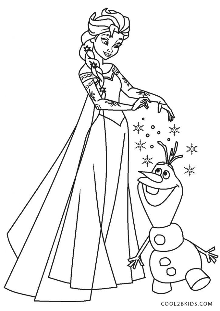 125 Elsa Frozen Coloring Pages: Frozen Magic in Every Page 15