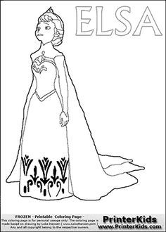 125 Elsa Frozen Coloring Pages: Frozen Magic in Every Page 21