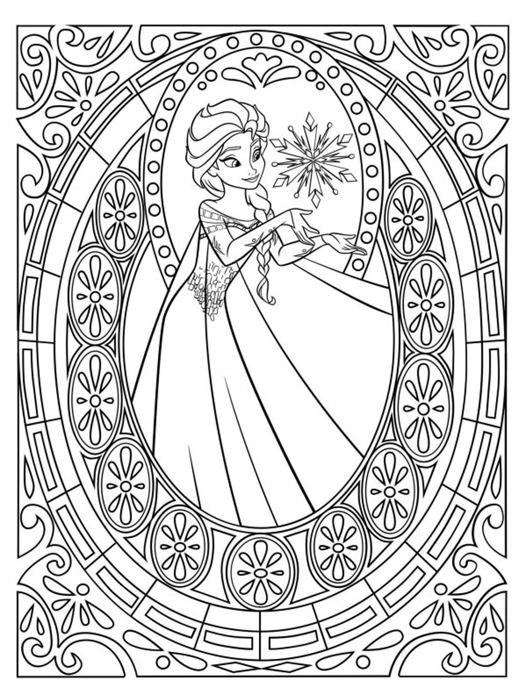 125 Elsa Frozen Coloring Pages: Frozen Magic in Every Page 22