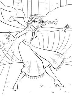 125 Elsa Frozen Coloring Pages: Frozen Magic in Every Page 38