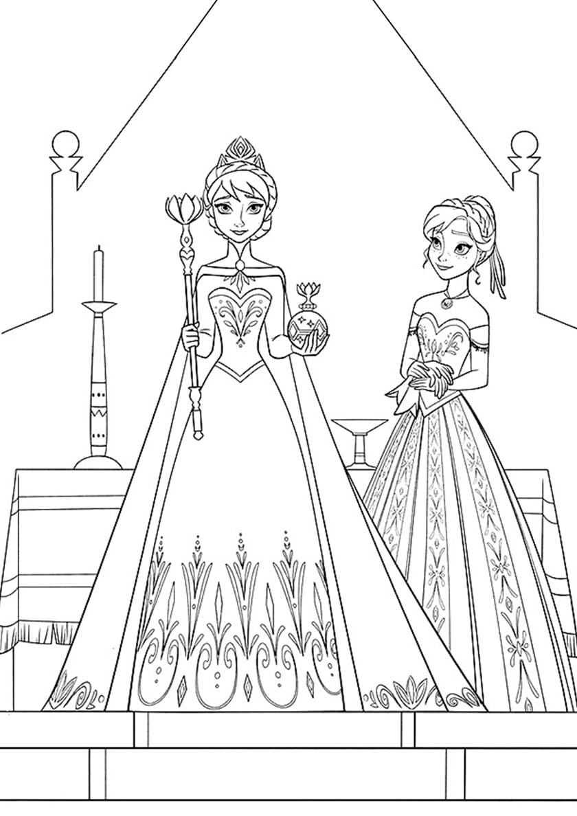 125 Elsa Frozen Coloring Pages: Frozen Magic in Every Page 41