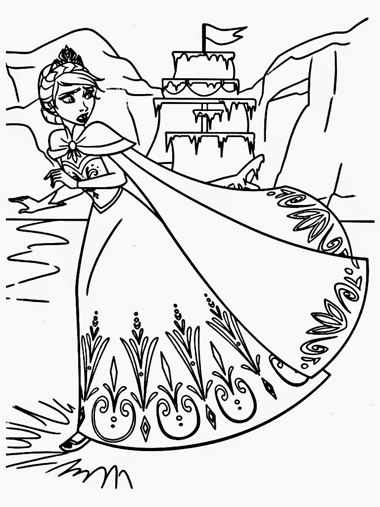 125 Elsa Frozen Coloring Pages: Frozen Magic in Every Page 43