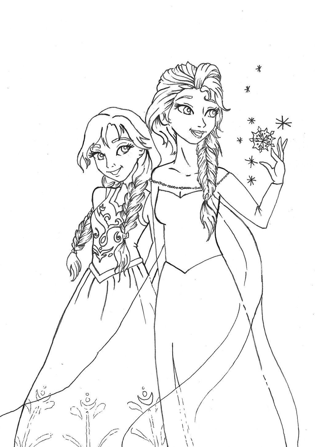 125 Elsa Frozen Coloring Pages: Frozen Magic in Every Page 51