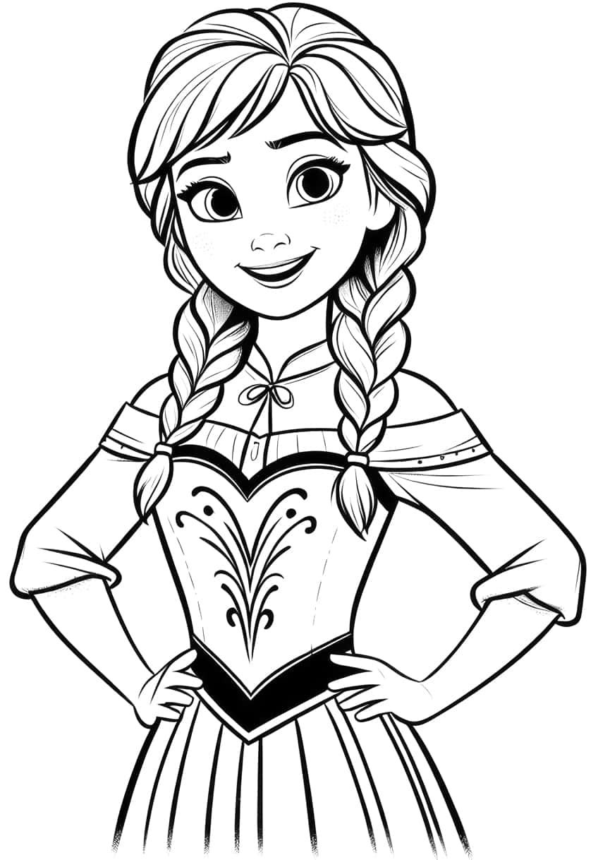 125 Elsa Frozen Coloring Pages: Frozen Magic in Every Page 61