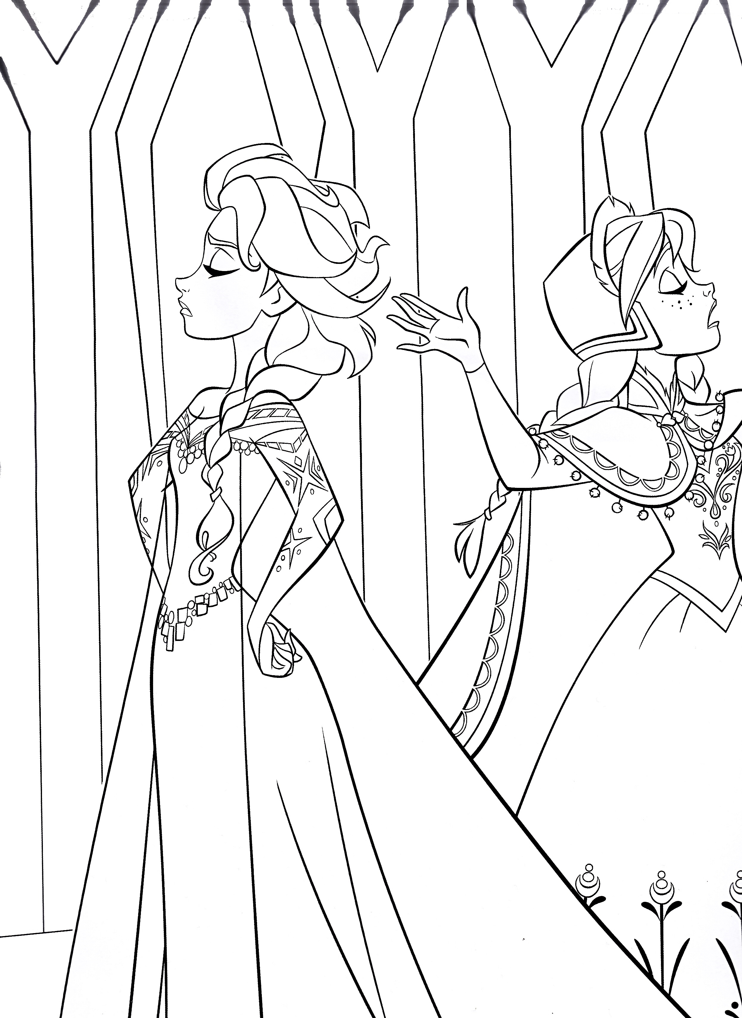 125 Elsa Frozen Coloring Pages: Frozen Magic in Every Page 63