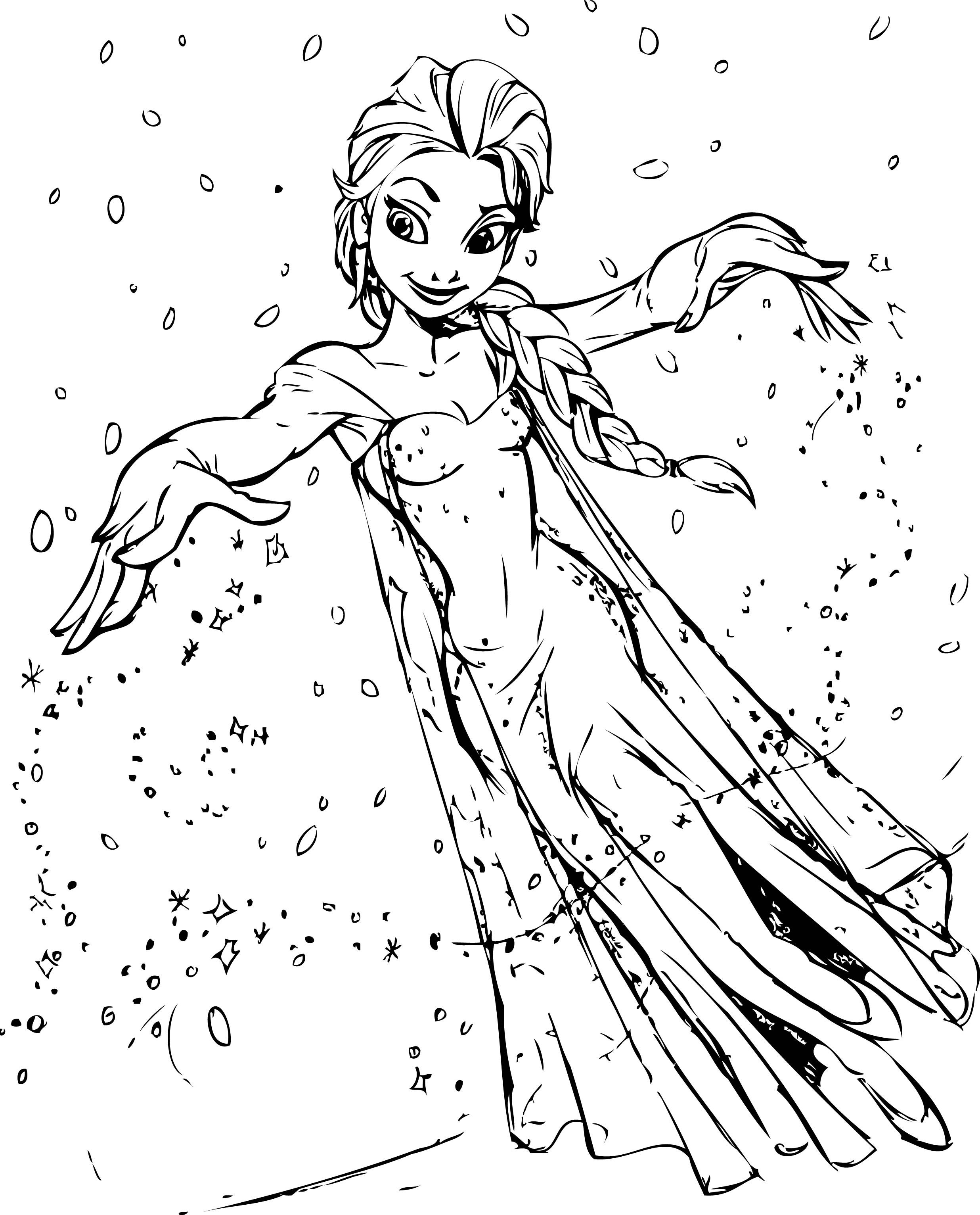 125 Elsa Frozen Coloring Pages: Frozen Magic in Every Page 64