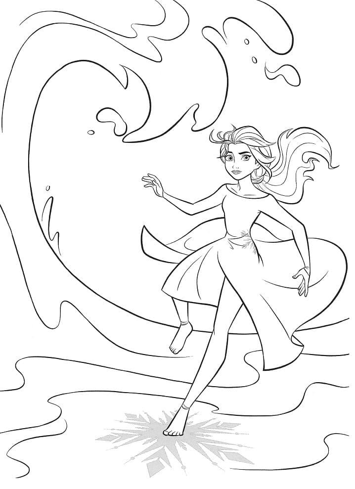 125 Elsa Frozen Coloring Pages: Frozen Magic in Every Page 71