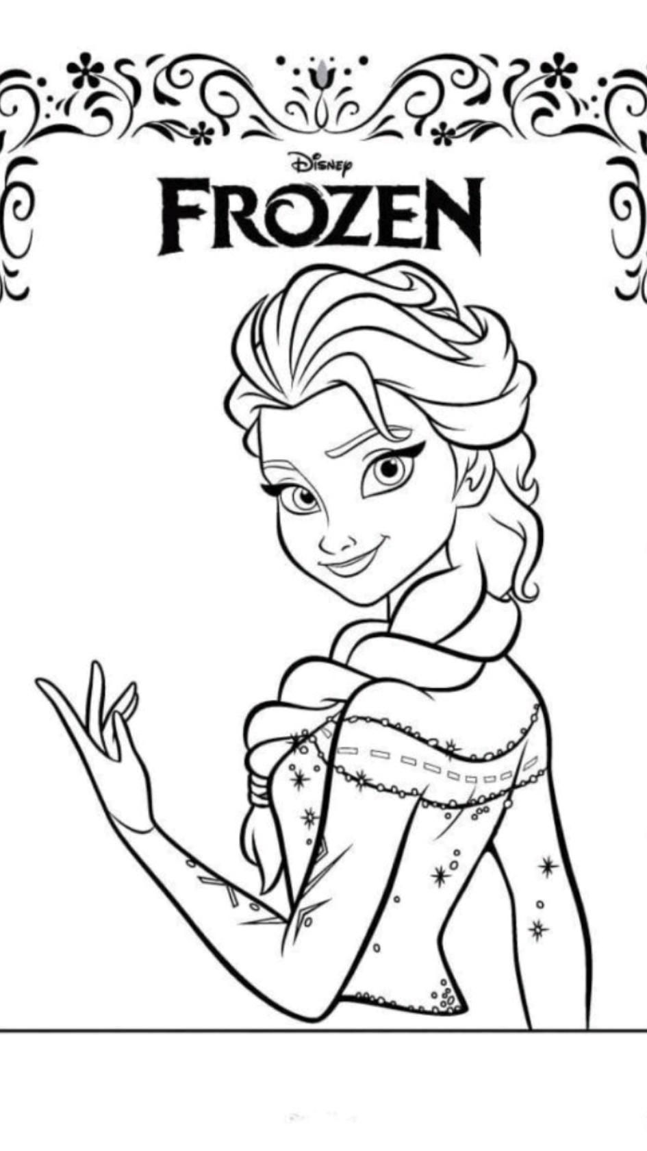 125 Elsa Frozen Coloring Pages: Frozen Magic in Every Page 72