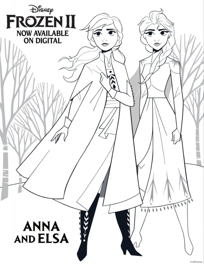 125 Elsa Frozen Coloring Pages: Frozen Magic in Every Page 75